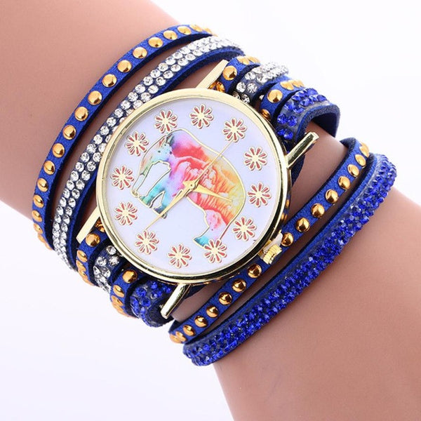 Elephant Bracelet Watch in Blue