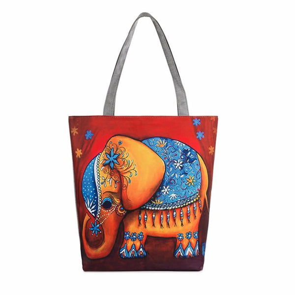Cute Elephant Tote Handbag